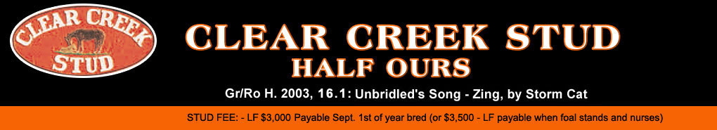 Clear Creek: Half Ours